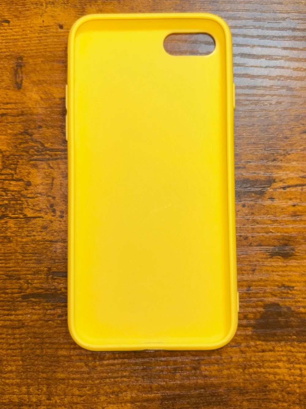 iPhone SE/7/8 Yellow Silicone Phone Case with Black Swoosh Accent⭐️⭐️⭐️